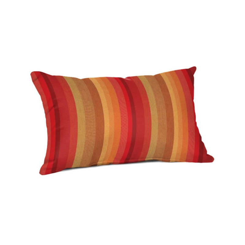 Sol 72 Outdoor Crawley Sunbrella Indoor/Outdoor Striped Lumbar Pillow